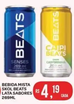 Atacadão Dia a Dia Bebida mista skol beats lata sabores oferta