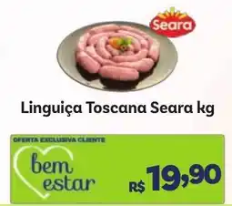 Covabra Supermercados Linguiça Toscana Seara oferta