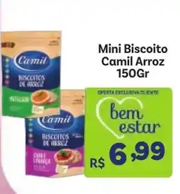 Covabra Supermercados Mini Biscoito Camil Arroz oferta