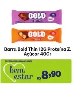Barra Bold Thin 12G Proteína Z. Açúcar