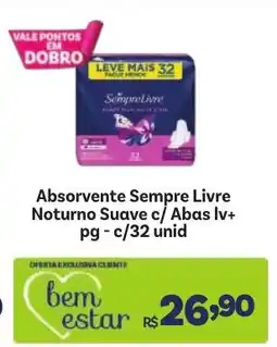 Absorvente Sempre Livre Noturno Suave