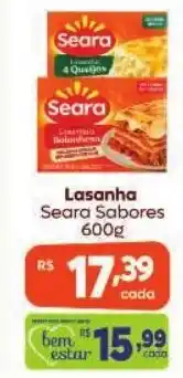 Covabra Supermercados Lasanha Seara Sabores oferta