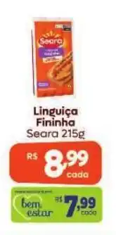 Covabra Supermercados Linguiça Fininha Seara oferta
