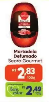 Covabra Supermercados Mortadela Defumado Seara Gourmet oferta