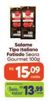 Covabra Supermercados Salame Tipo Italiano Fatiado Seara Gourmet oferta