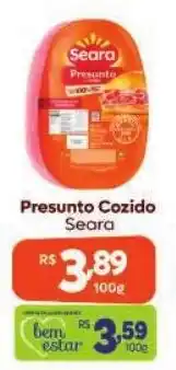 Covabra Supermercados Presunto Cozido Seara oferta