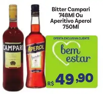 Covabra Supermercados Bitter Campari Ou Aperitivo Aperol oferta