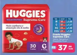 Supermercados Mateus Fralda Huggles Supreme Care oferta