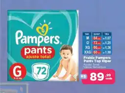 Fralda Pampers Pants Top Hiper