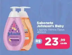 Supermercados Mateus Sabonete Johnson's Baby oferta
