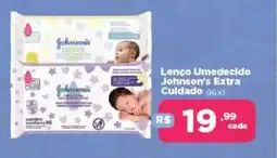 Supermercados Mateus Lenço umedecido Johnson's Extra Cuidado 96x1 oferta