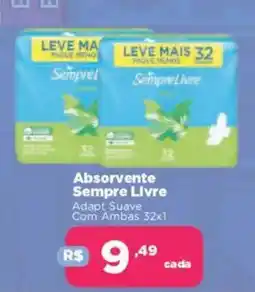 Supermercados Mateus Absorvente Sempre Livre oferta
