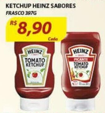 Assaí Atacadista Ketchup Heinz Sabores 397g oferta