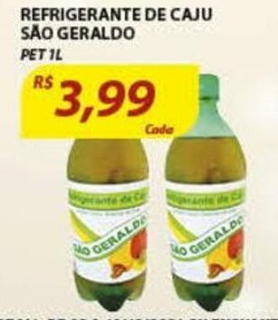 Assaí Atacadista Refrigerante de Caju Sao Geraldo 1L oferta