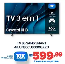 DB Supermercados Tv 85 sams smart 4K UN85CU8000GXZD oferta