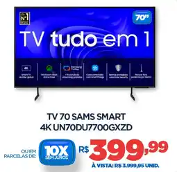 DB Supermercados Tv 70 sams smart 4K UN70DU7700GXZD oferta