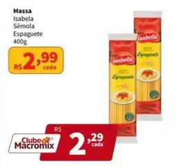 Macromix Atacado Massa Isabela Sémola Espaguete oferta