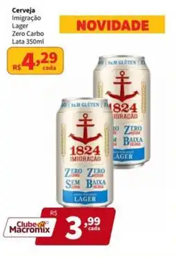Cerveja Imigração Lager Zero Carbo Lata