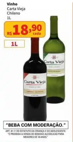 Macromix Atacado Vinho Carta Vieja Chileno oferta