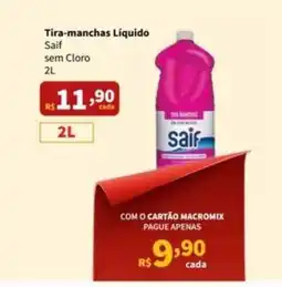 Tira-manchas Líquido Saif sem Cloro