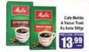Higa's Supermercado Cafe Melitta a Vacuo Tradicional/ Extra Forte 500g oferta