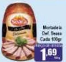 Higa's Supermercado Mortadela Def. Seara Cada 100g oferta