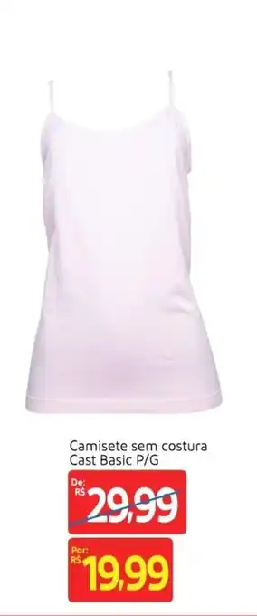 Camisete sem costura Cast Basic P/G