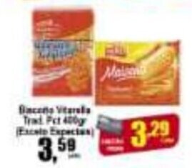 Higa's Supermercado Biscoito Vitarella Trad. Pct 400g oferta