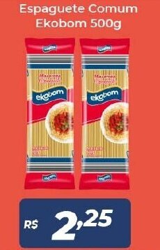 Atakarejo Espaguete Comum Ekobom 500g oferta