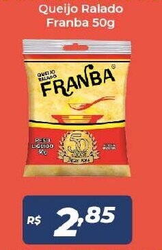 Atakarejo Queijo Ralado Franba 50g oferta