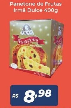 Panetone de Frutas Irma Dulce 400g