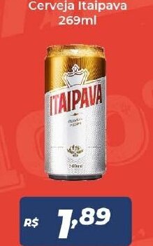 Atakarejo Cerveja Itaipava lata 269ml oferta