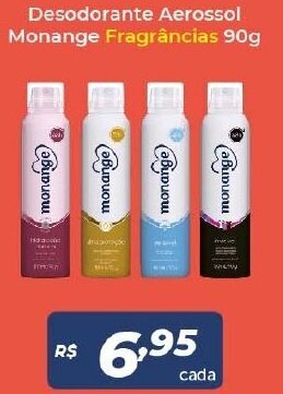 Atakarejo Desodorante Aerossol Monange fragrancias 90g oferta