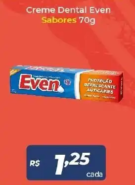 Atakarejo Creme Dental Even Sabores 70g oferta