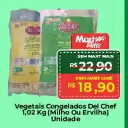 Mart Minas Vegetais Congelados Del Chef oferta