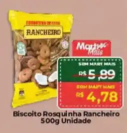 Mart Minas Biscoito Rosquinha Rancheiro Unidade oferta