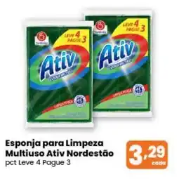 Esponja para limpeza Multiuso Ativ Nordestão