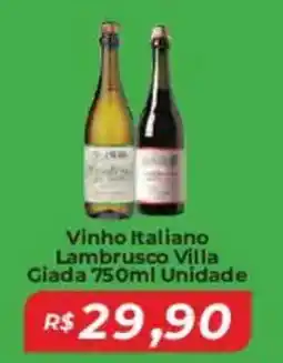 Mart Minas Vinho Italiano Lambrusco Villa Giada Unidade oferta