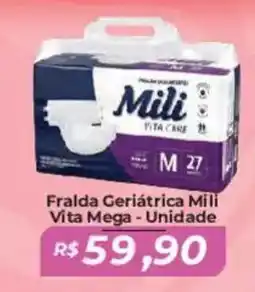 Mart Minas Fralda Geriátrica Mili Vita Mega - Unidade oferta