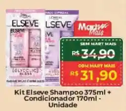 Mart Minas Kit Elseve Shampoo + Condicionador Unidade oferta