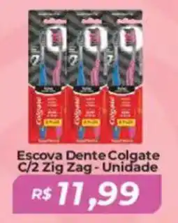 Mart Minas Escova Dente Colgate C/2 Zig Zag - Unidade oferta