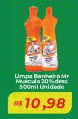 Mart Minas Limpa Banheiro Mr Musculo 20% desc Unidade oferta