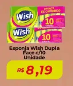 Esponja Wish Dupla Face c/10 Unidade