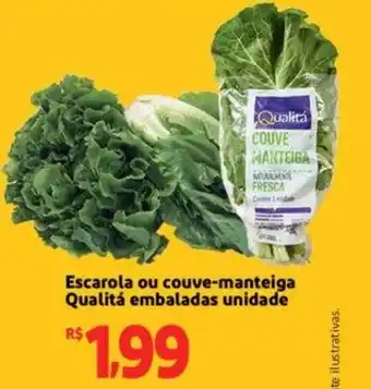 Escarola ou couva manteiga Qualita embaladas unidade