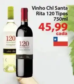 Chama Supermercados Vinho Chl Santa Rita 120 Tipos oferta