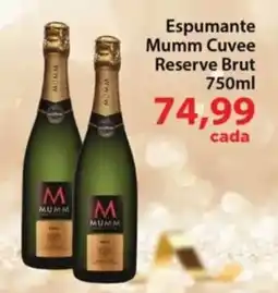 Chama Supermercados Espumante Mumm Cuvee Reserve Brut oferta
