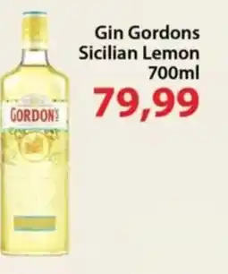 Chama Supermercados Gin Gordons Sicilian Lemon oferta