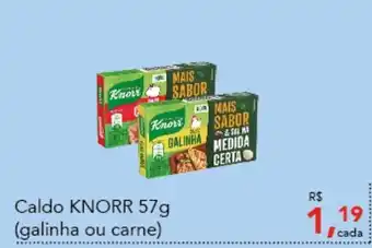 Cometa Supermercados Caldo Knorr 57g (galinha ou carne) oferta