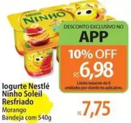 Atacadão i logurte Nestlé Ninho Soleil Resfriado Morango Bandeja oferta