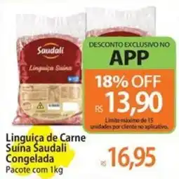 Atacadão Linguiça de Carne Suína Saudali Congelada Pacote oferta